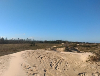  Área em que recebeu caracterização para saber se é uma Duna ou não no Litoral Extremo Sul Catarinense. 